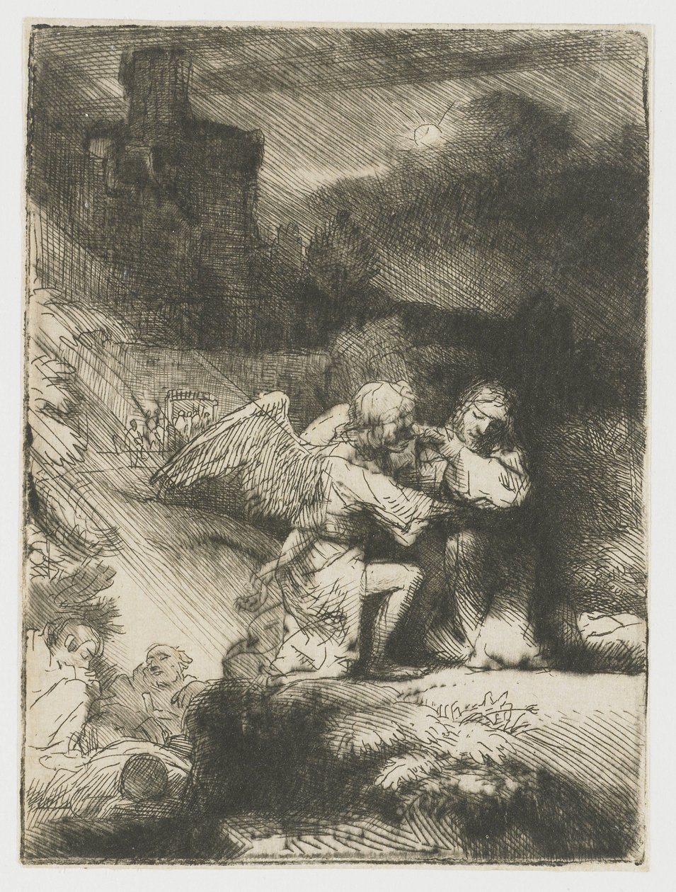 Kvalen i hagen av Rembrandt van Rijn