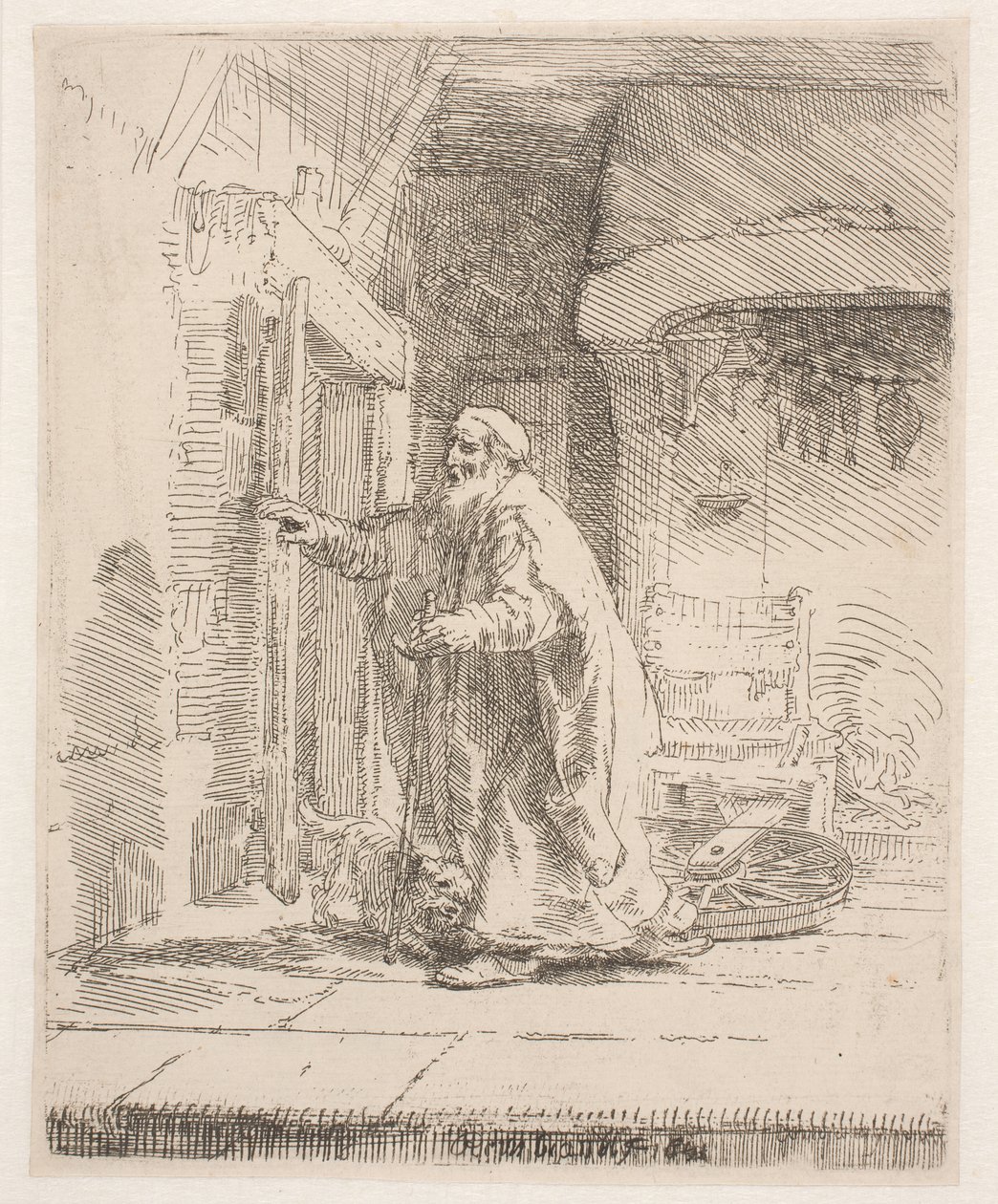 Tobits blindhet: det større bildet av Rembrandt van Rijn