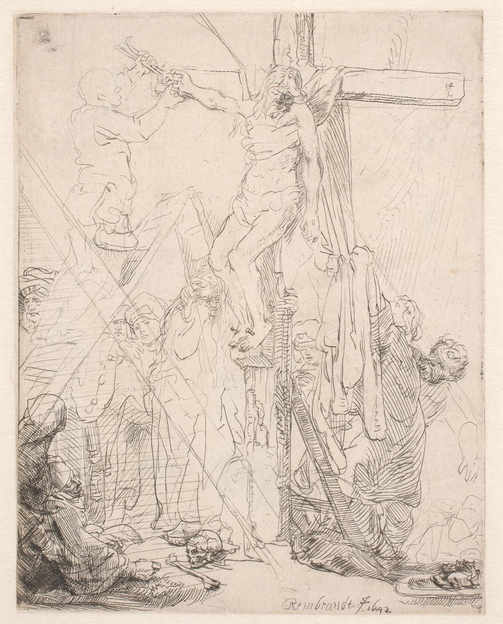 Nedtakningen fra korset: en skisse av Rembrandt van Rijn