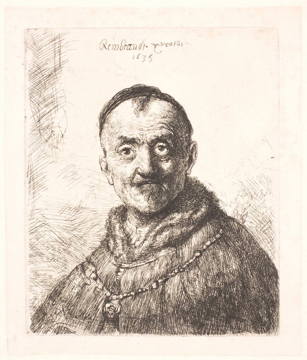 Det første orientalske hodet (Rembrandts far?) av Rembrandt van Rijn