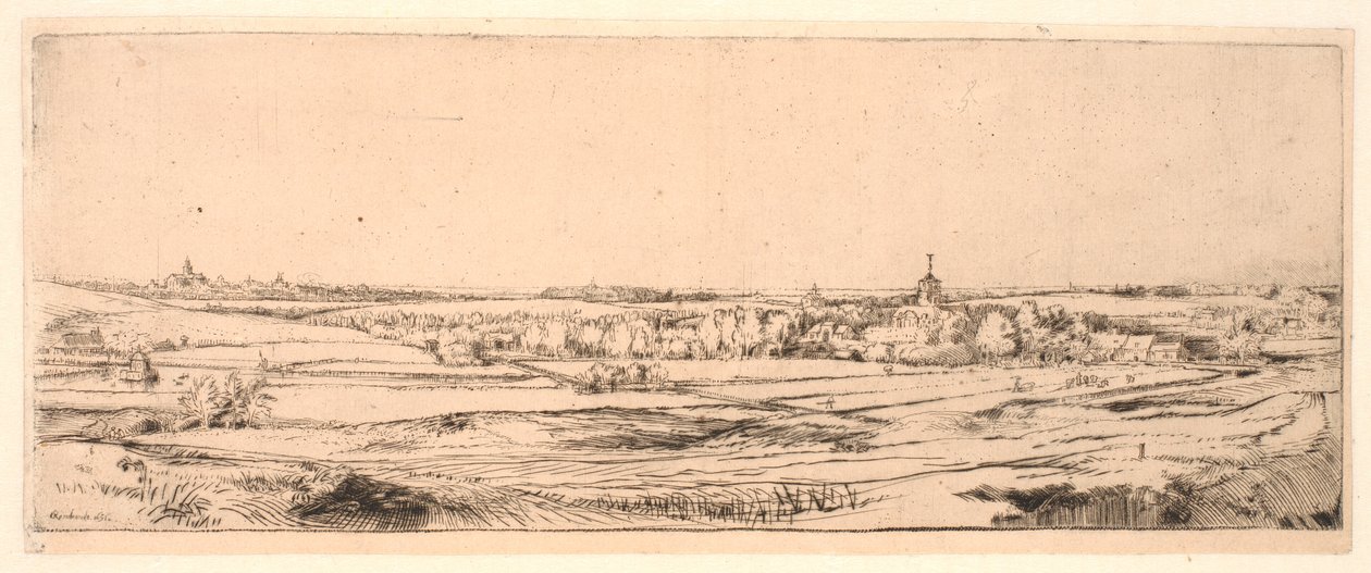 Gullveierens arbeidsområde av Rembrandt van Rijn