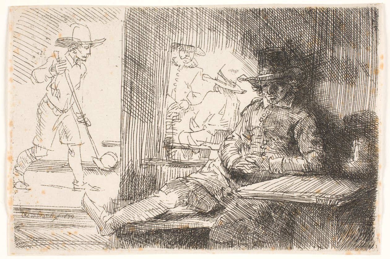 Golfspilleren av Rembrandt van Rijn