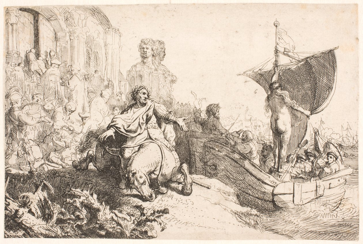 Lykkens skip av Rembrandt van Rijn