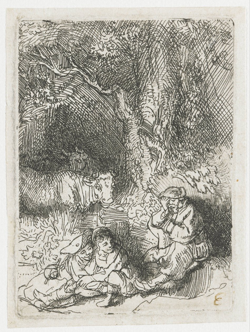 Den sovende gjeteren av Rembrandt van Rijn