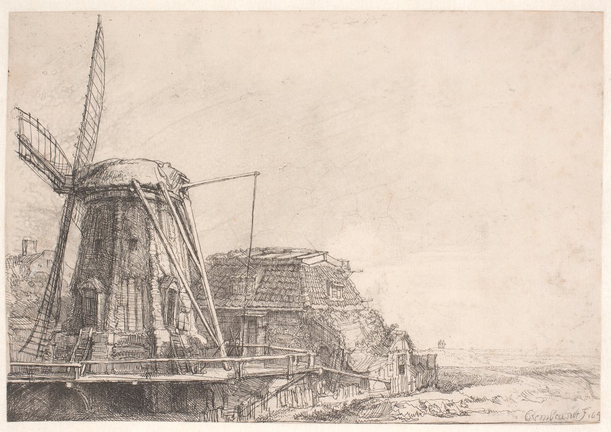 Vindmøllen av Rembrandt van Rijn
