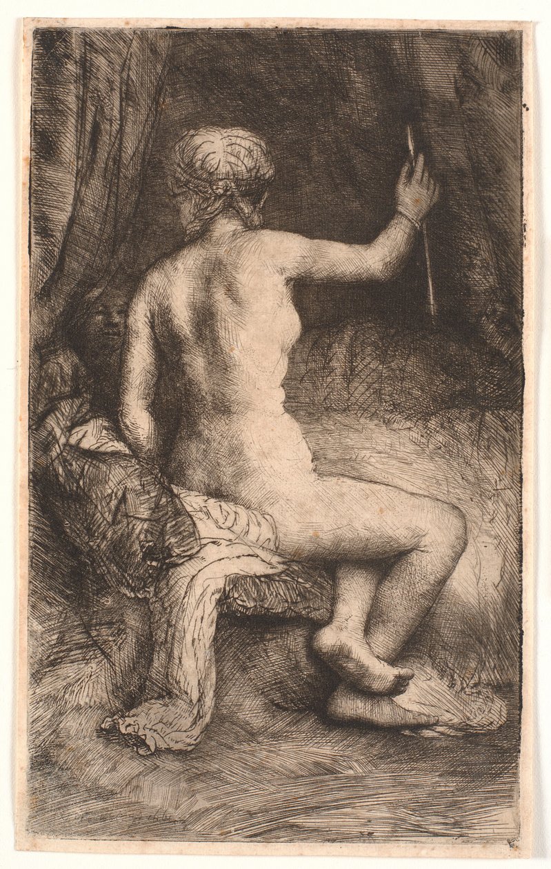 Kvinnen med pilen av Rembrandt van Rijn