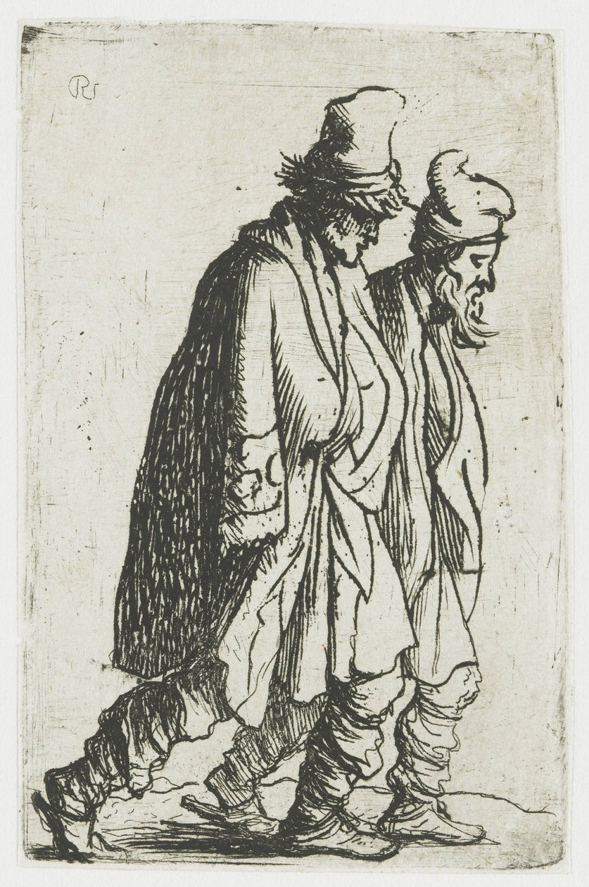 To tiggere av Rembrandt van Rijn