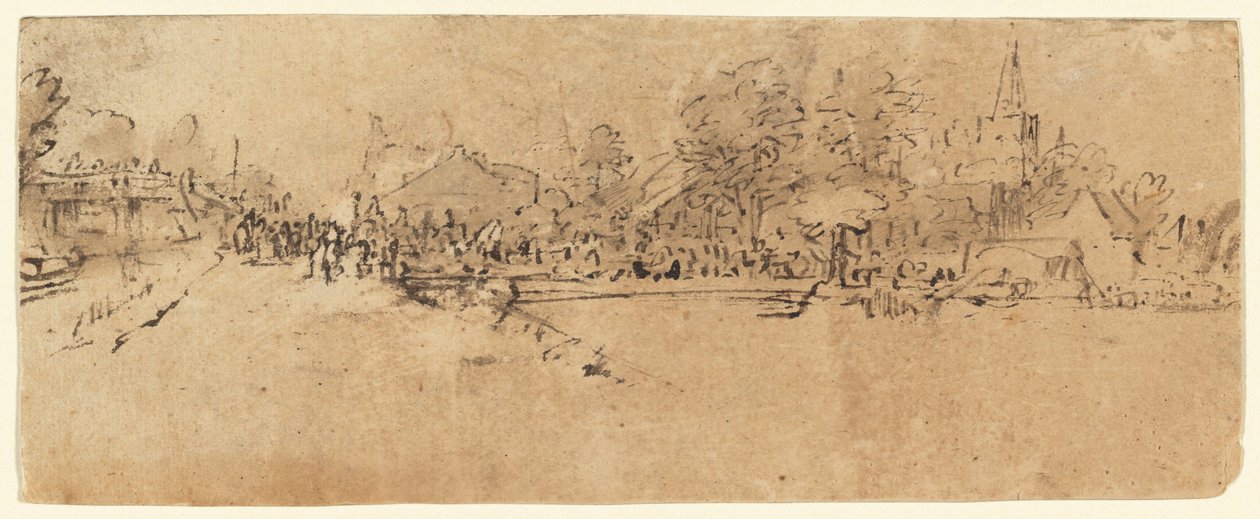 Utsikt over Diemen av Rembrandt van Rijn