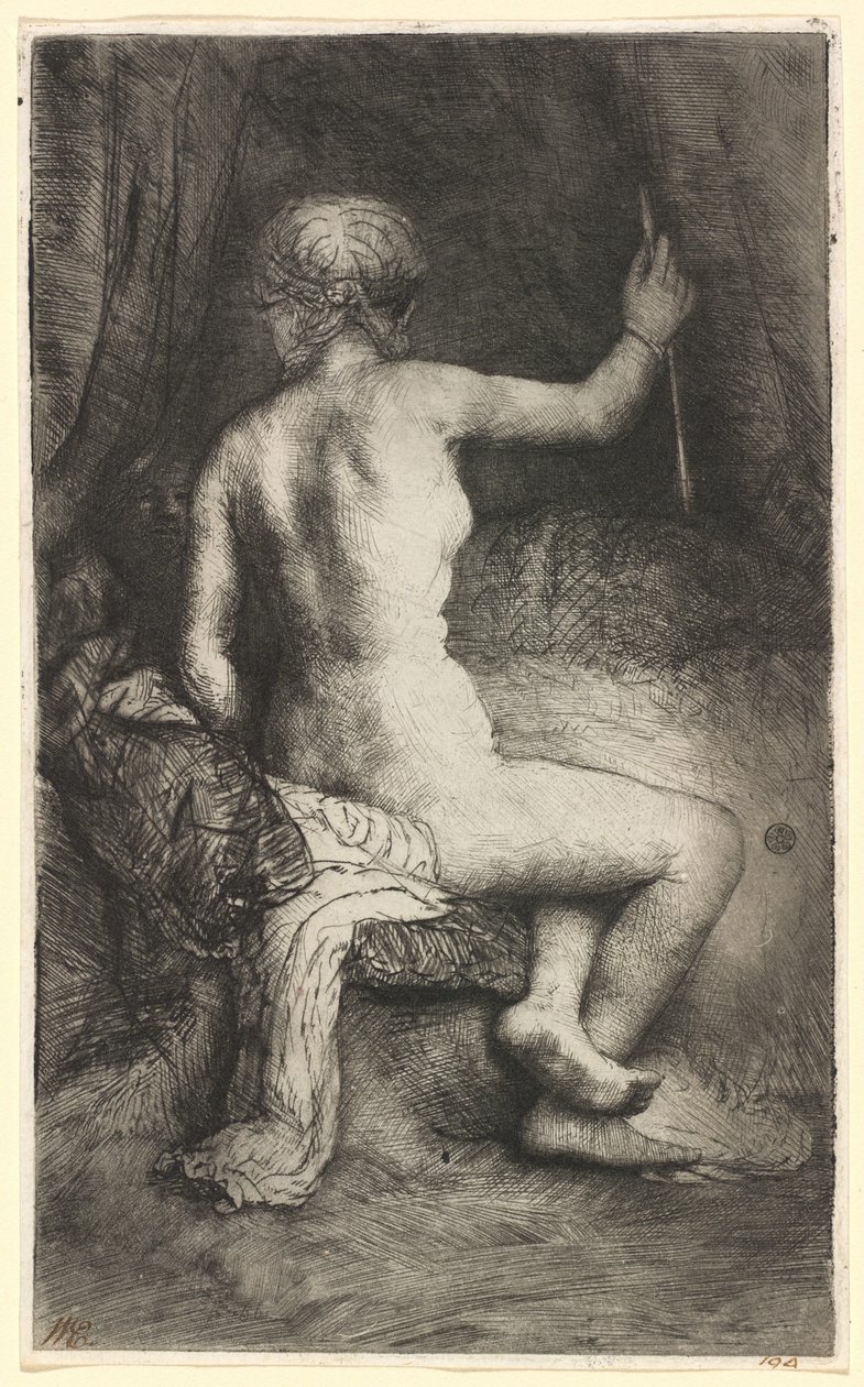 Kvinne med pilen av Rembrandt van Rijn