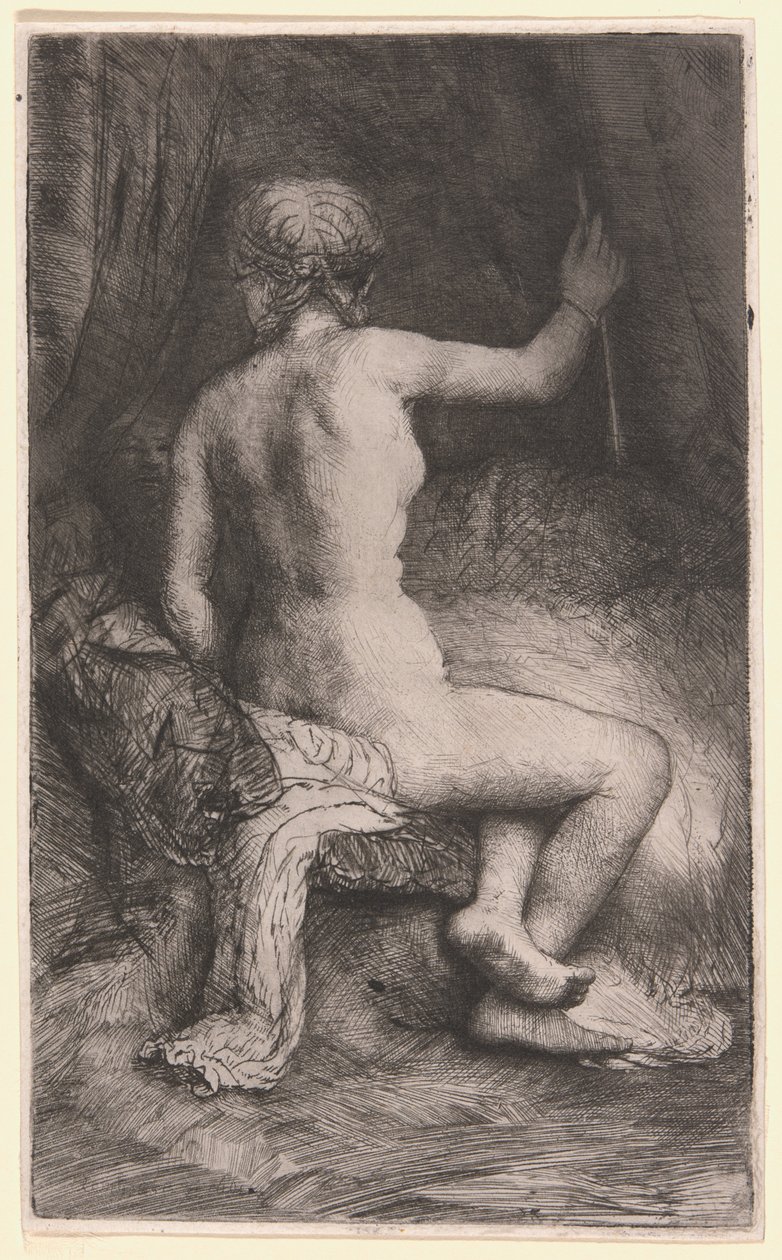 Kvinne med pilen av Rembrandt van Rijn