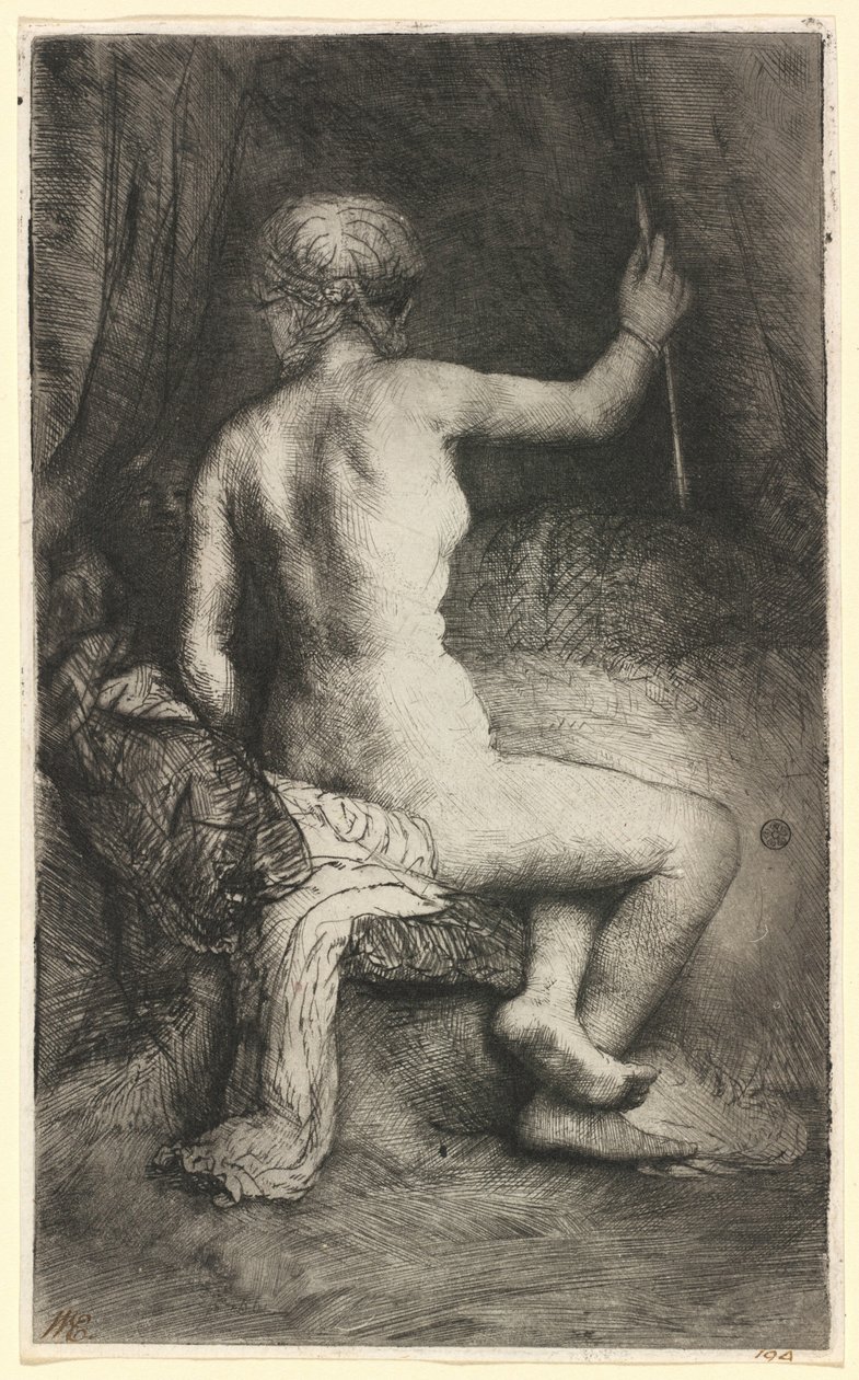 Kvinnen med pilen av Rembrandt van Rijn