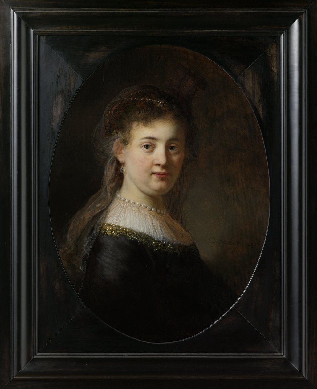 Ung kvinne i fantasykostyme, 1633 av Rembrandt van Rijn