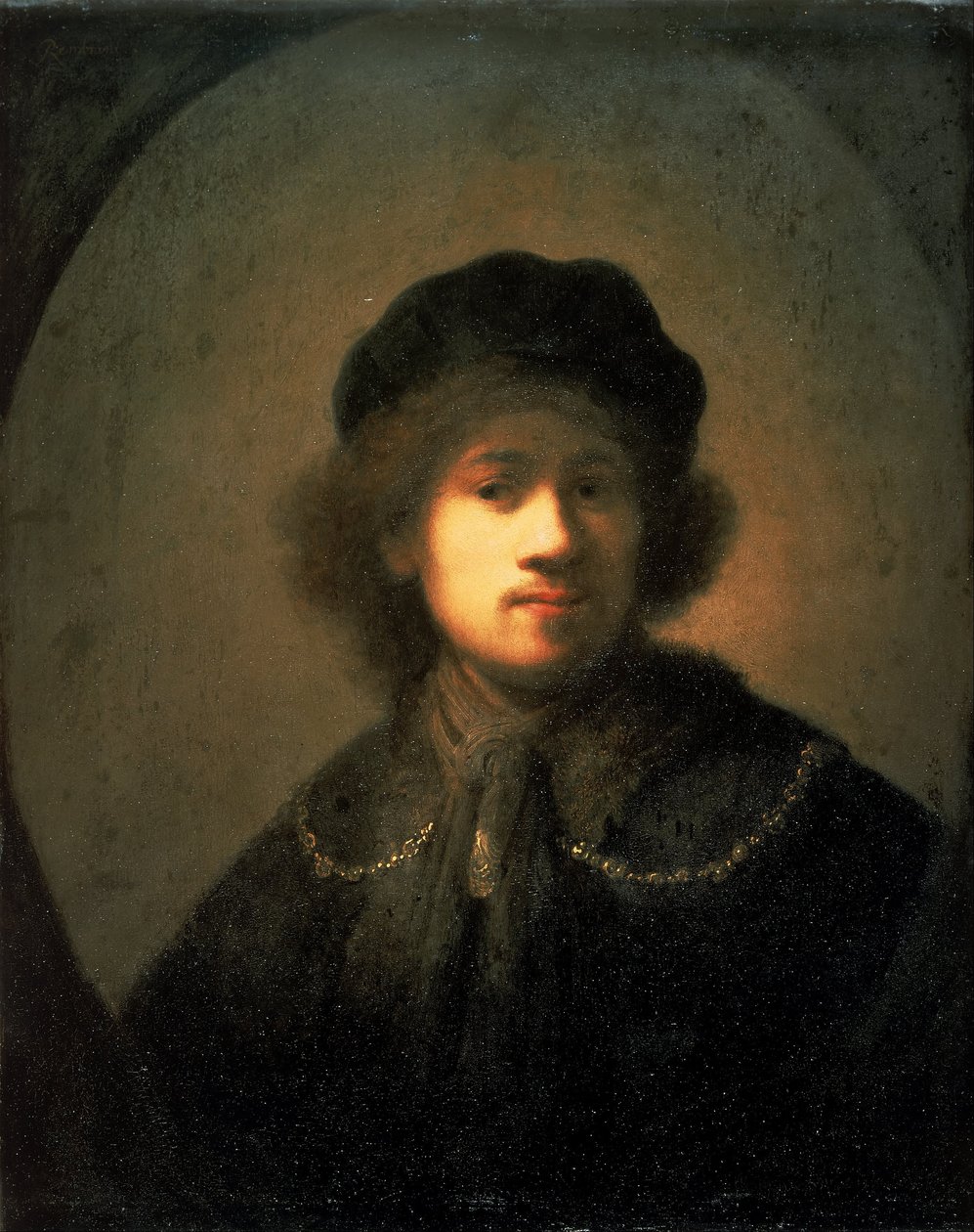 Portrett av kunstneren som en ung mann av Rembrandt van Rijn