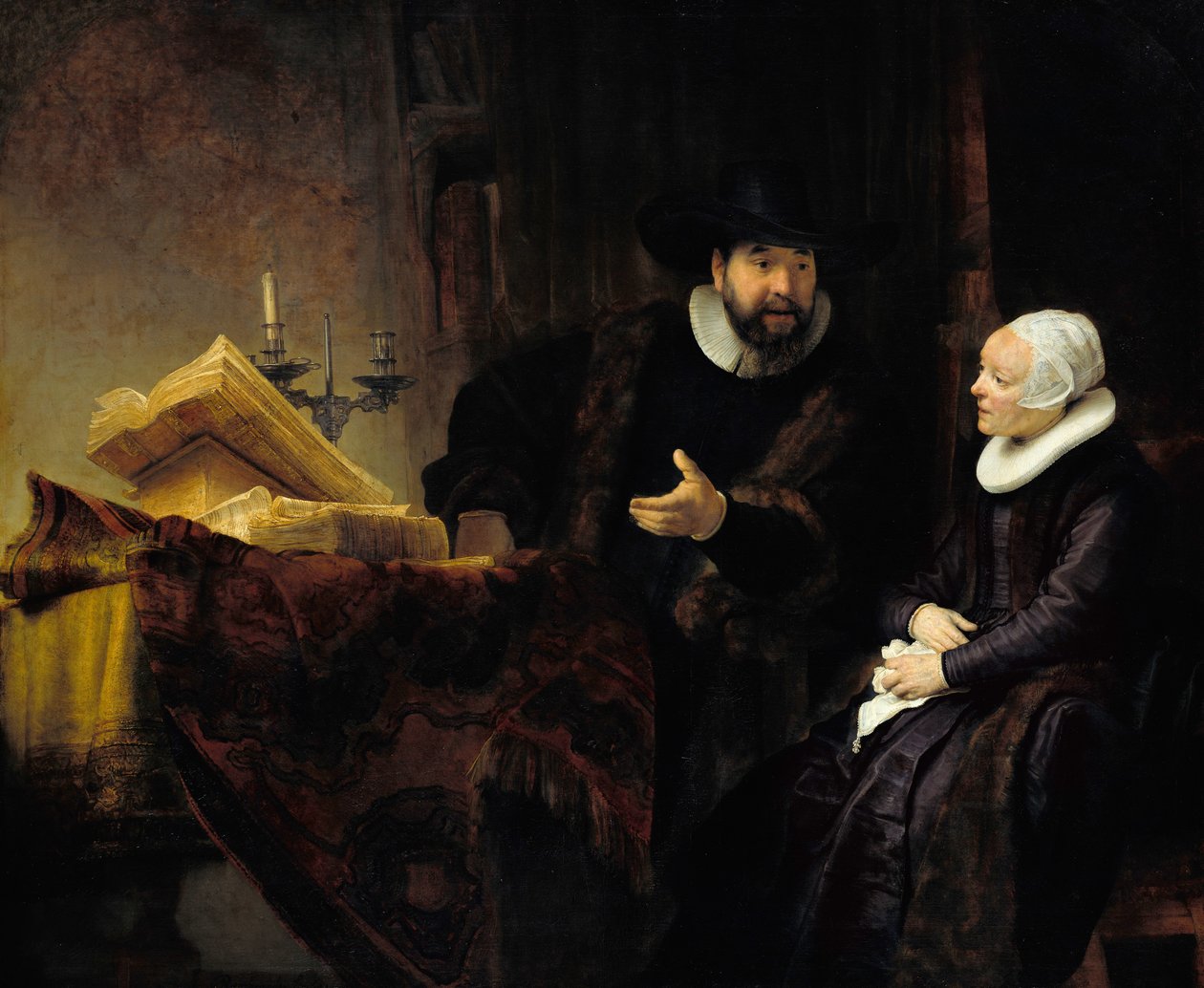 Mennonittpredikanten Anslo og kona av Rembrandt van Rijn