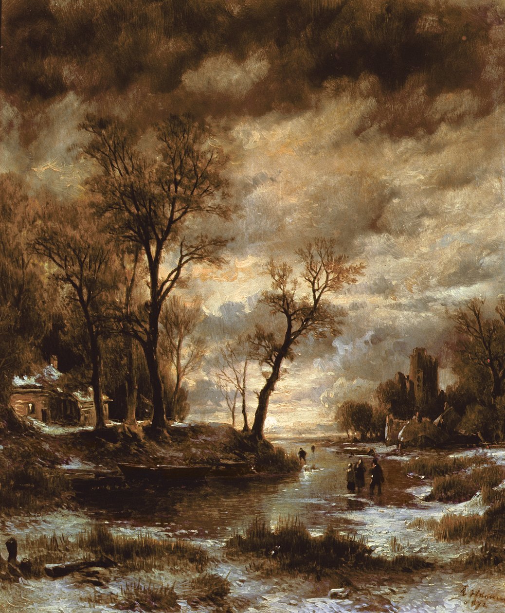 Vinter i Holland, 1872 av Remigius Adrianus Haanen