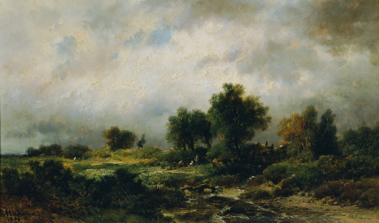 sommerlandskap av Remigius Adrianus van Haanen