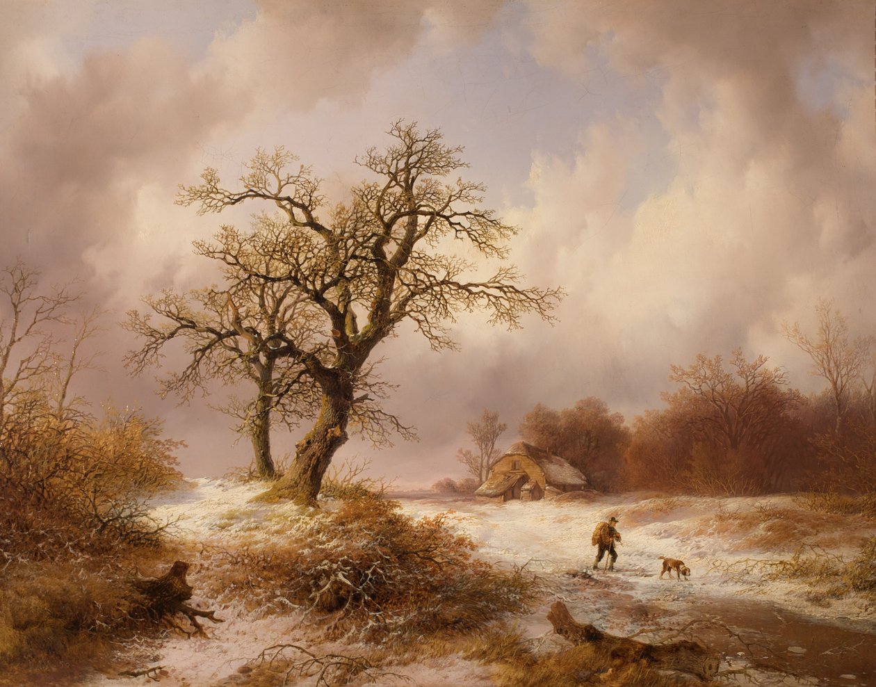 vinterlandskap av Remigius Adrianus van Haanen