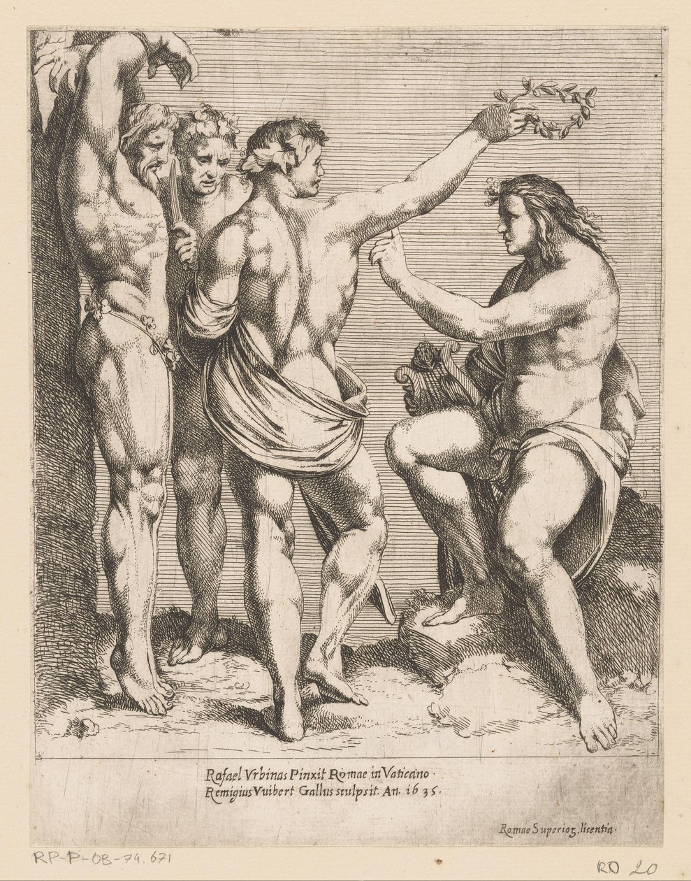 Apollo og Marsyas Trykk etter komposisjoner av Rafaël (serietittel) av Remy Vuibert