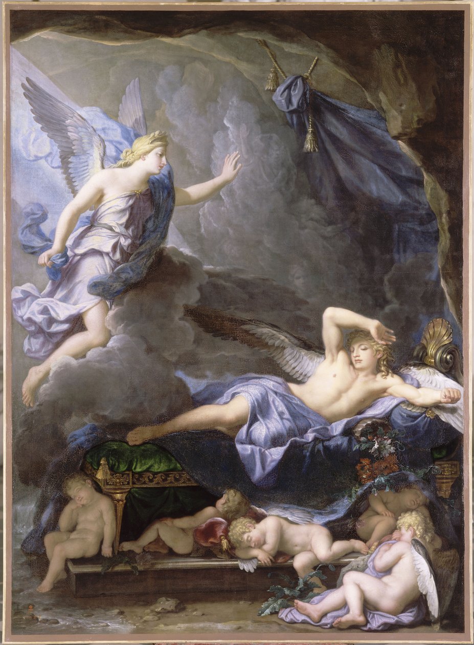 Morpheus våkner til tilnærming til Iris av René Antoine Houasse