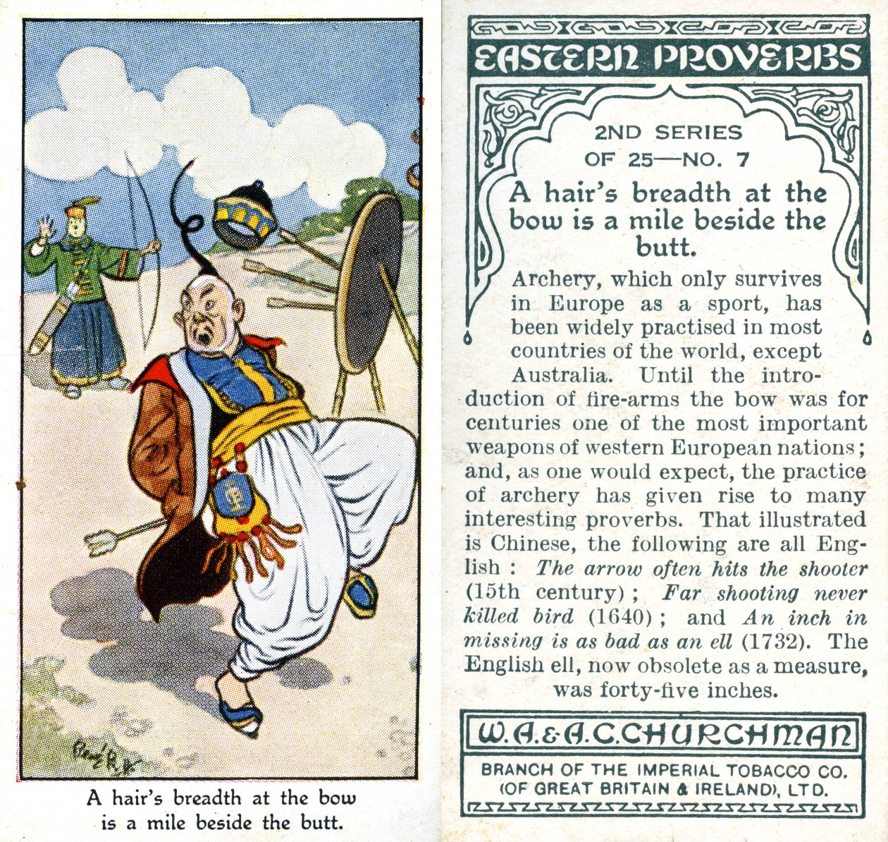 En hårsbredd ved baugen er en mil ved siden av baken, 1932 av René Bull