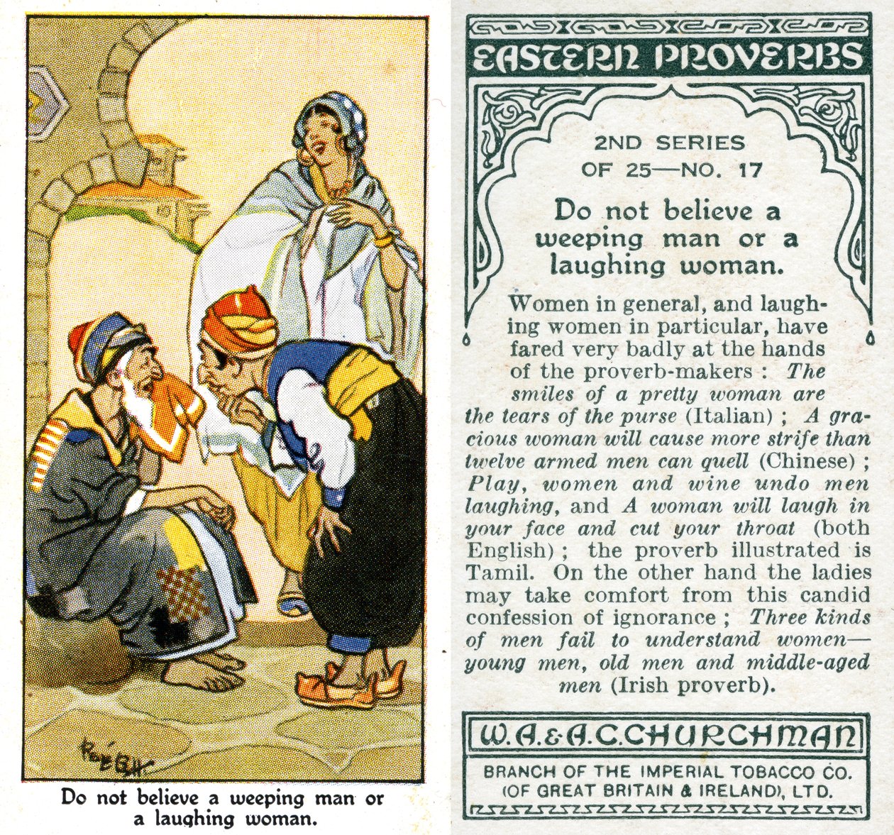 Tro ikke en gråtende mann eller en leende kvinne, 1932 av René Bull
