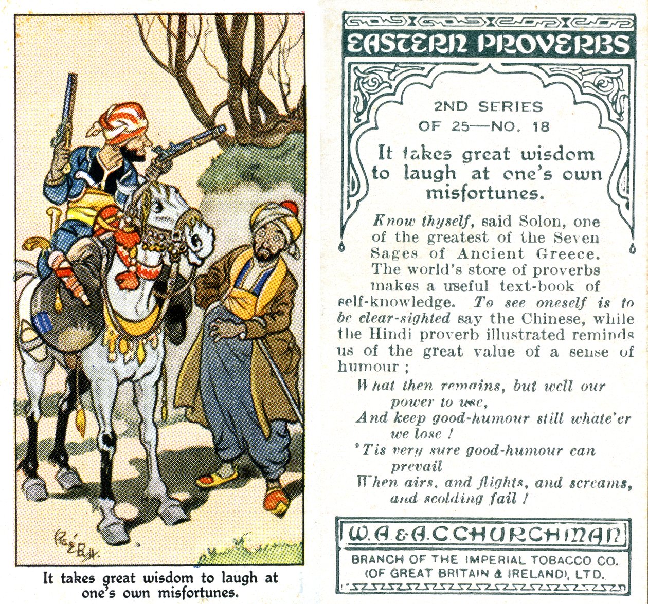 Det krever stor visdom å le av sine egne ulykker, 1932 av René Bull