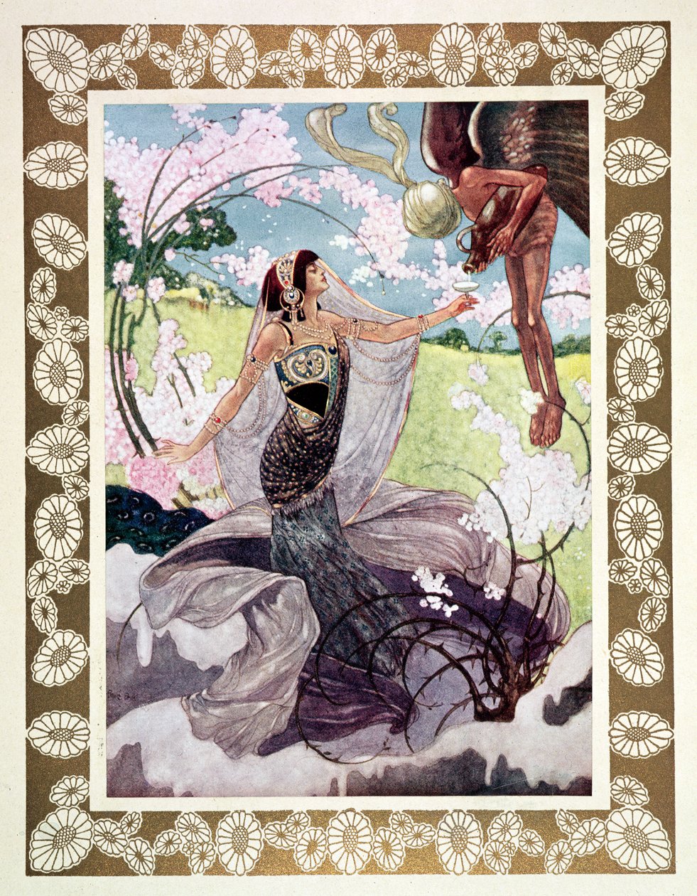 "Come Fill the Cup", illustrasjon til 'The Ruba'iyat of Omar Khayyam' av René Bull