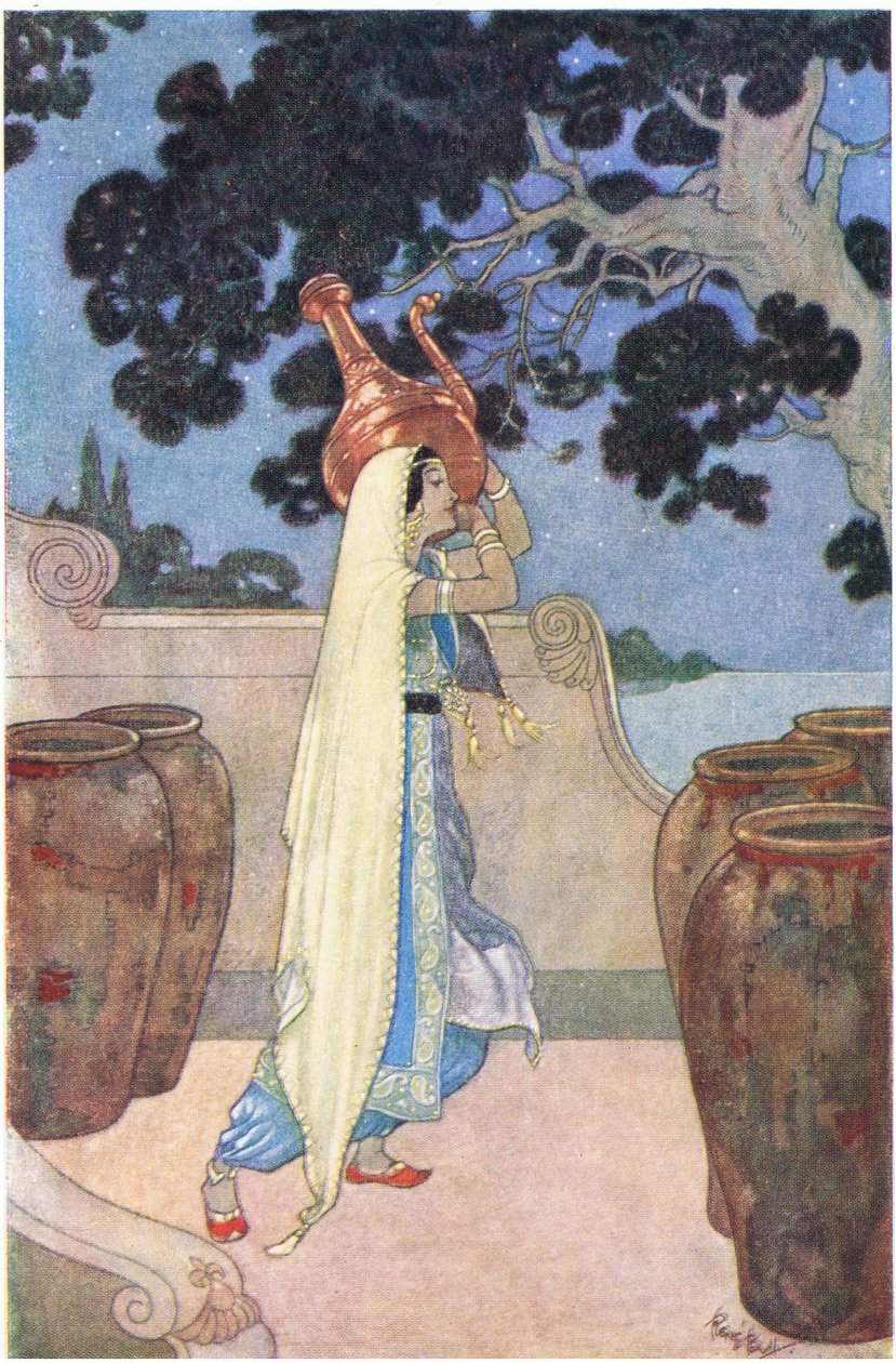Morgiana og vannkokeren hennes, 1930-tallet av René Bull