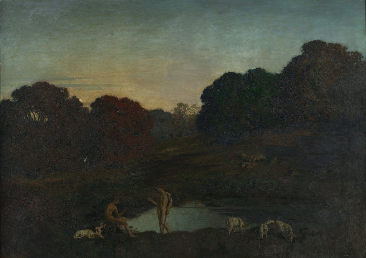 Pastoral scene av René Ménard