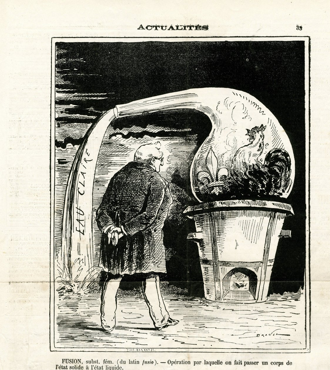 Illustrasjon av Jules Renard Draner (1833-1926) i Le Charivari av Renard Jules Draner