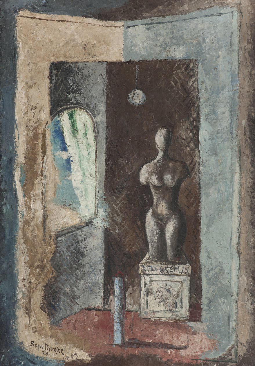 Statuen, 1929 av Renato Paresce