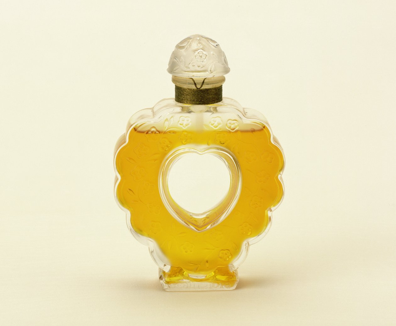 Coeur Joie, klar frostet duftflaske fra Lalique for Nina Ricci av Rene Jules Lalique