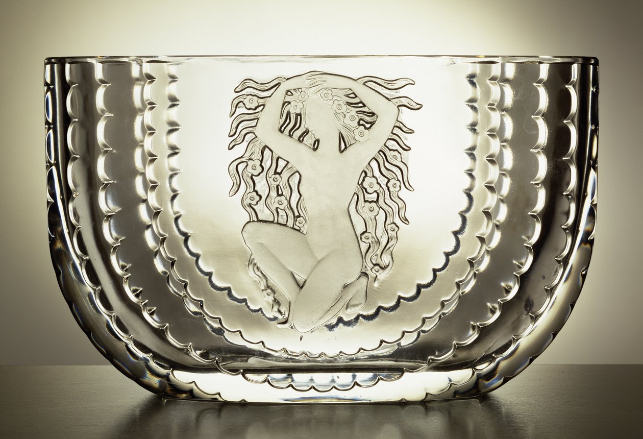 Flora Vase, 1937 (klart glass) av Rene Jules Lalique