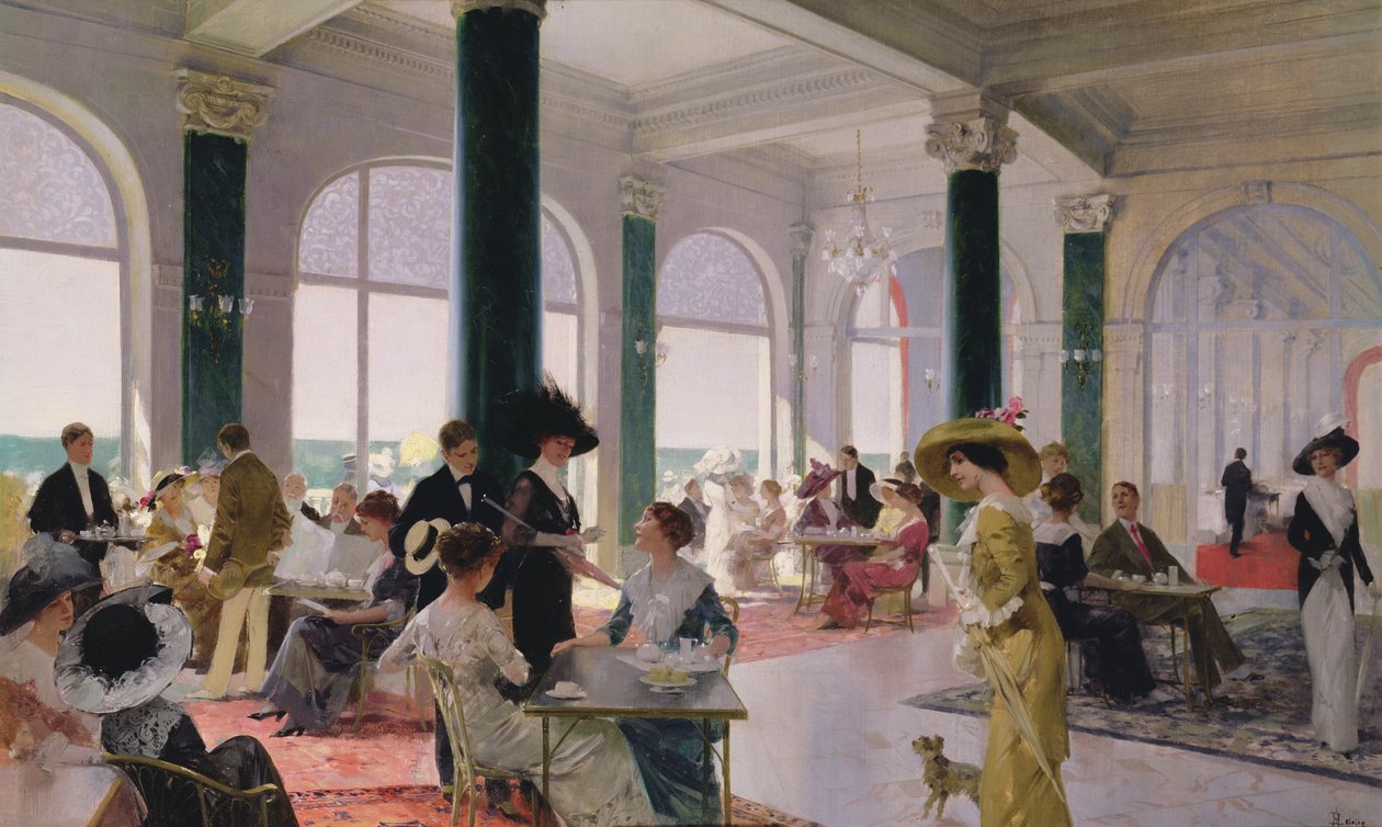 Ettermiddagste, ca. 1910 av Rene Lelong