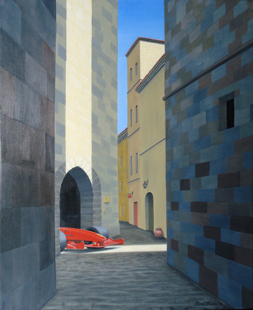 Italiensk, 2003, Olje på lerret av Rene Boin