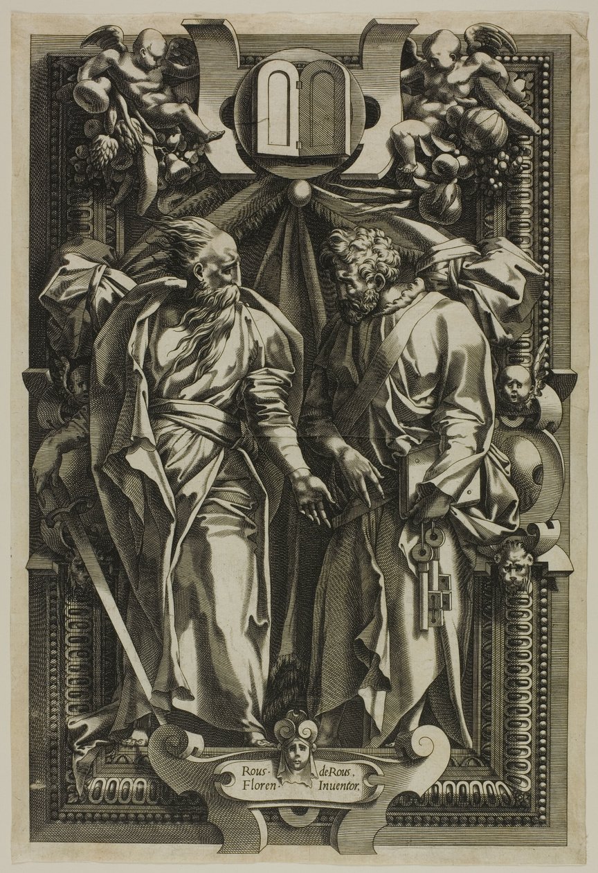 Saint Paul og Saint Peter av Rene Boyvin