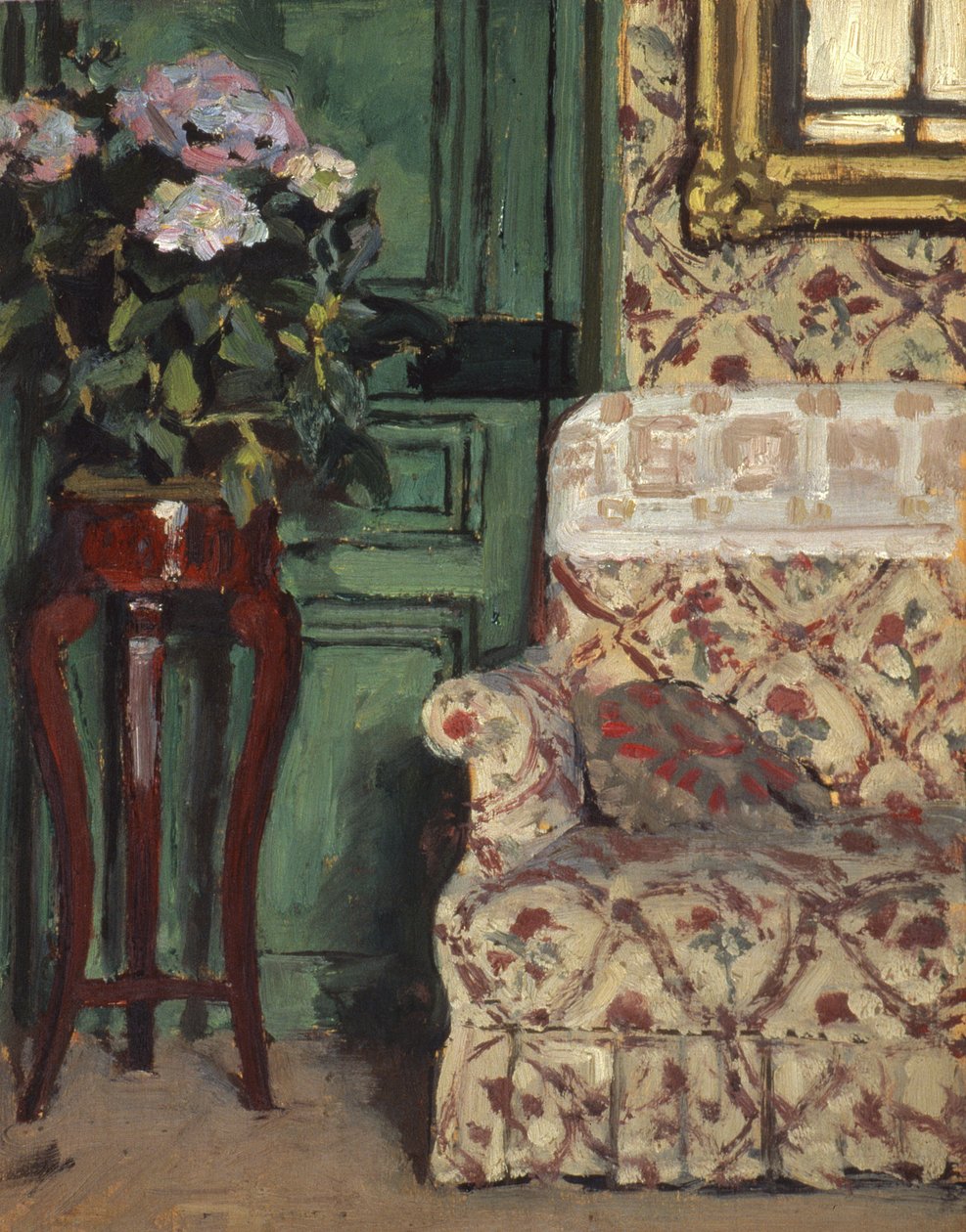 Hjørne av sofaen av René François Xavier Prinet