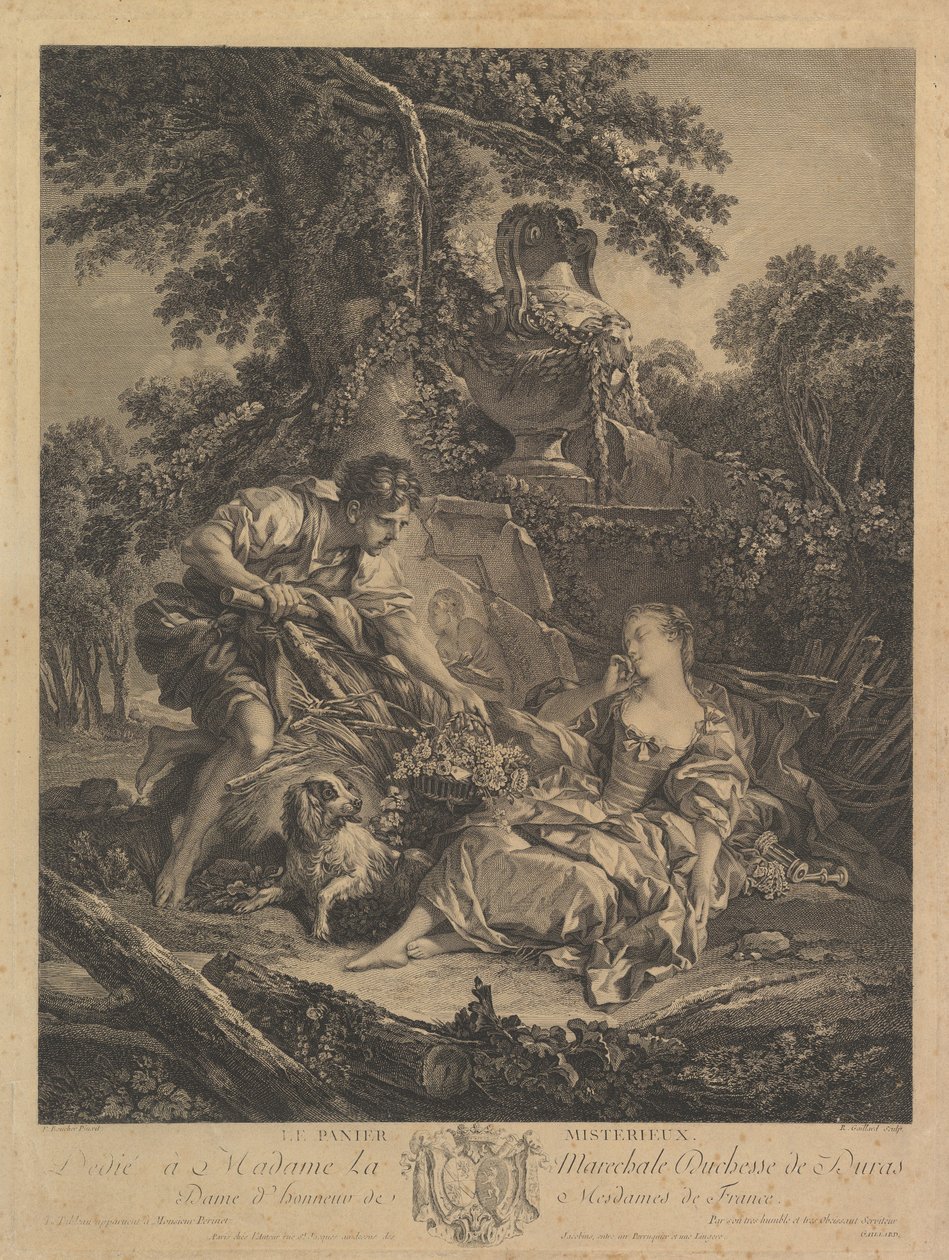 Le Panier Misterieux Den mystiske kurven, 1700-tallet. av Rene Gaillard