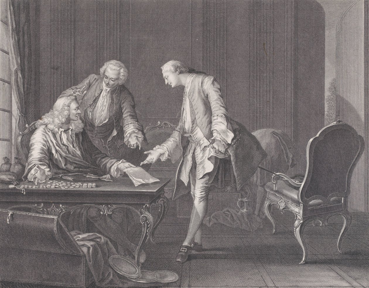 Den fortapte sønn som krever sin arv, ca. 1751. av Rene Gaillard