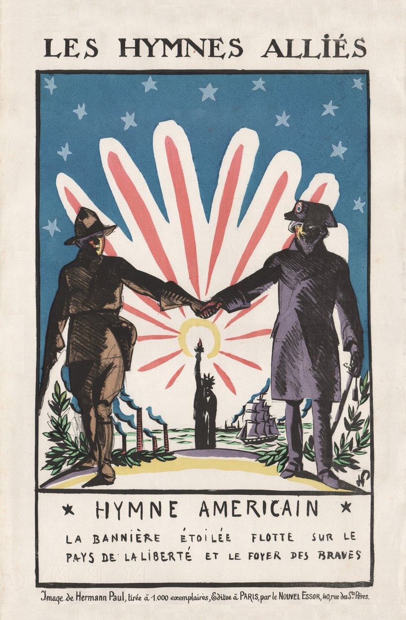 De allierte salmer, 1917 av Rene George Hermann Paul