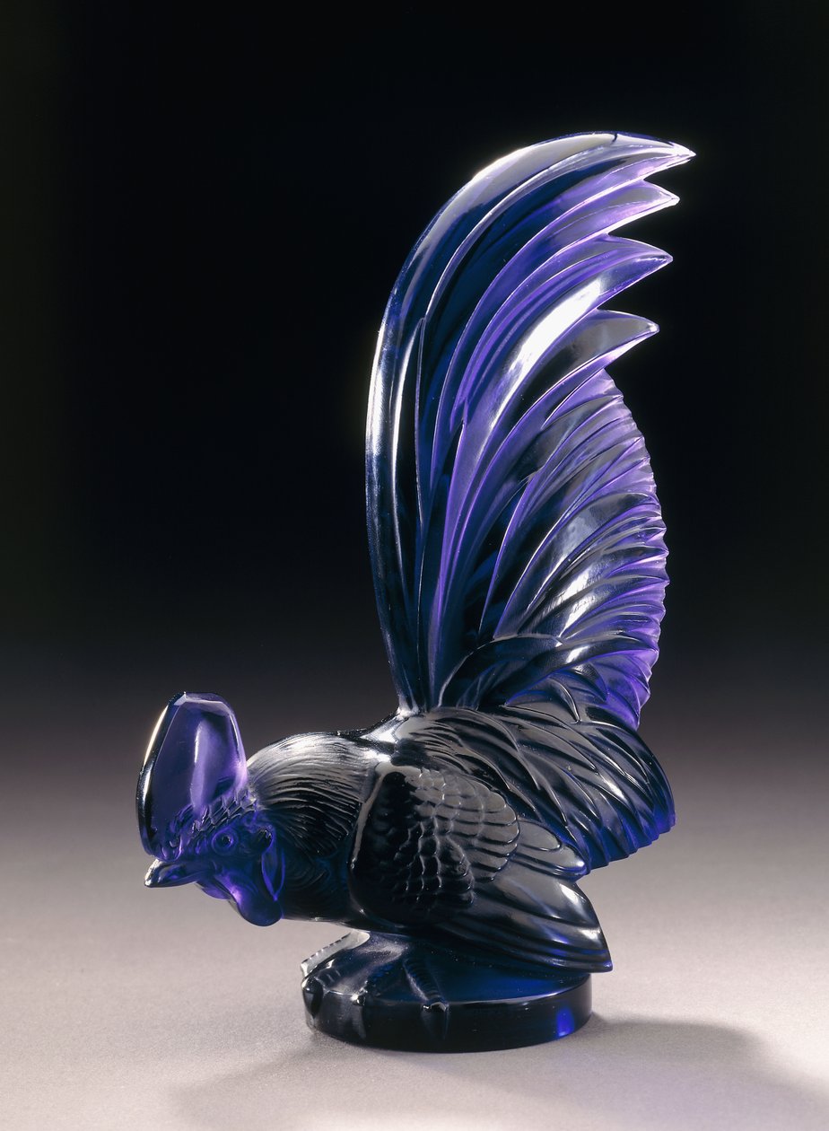 Coq Nain, ca. 1926 (lilla glass) av Rene Jules Lalique