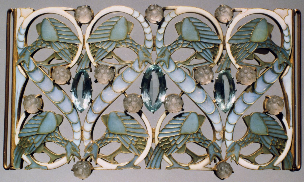 Plakett, sent på 1800-tallet av Rene Jules Lalique