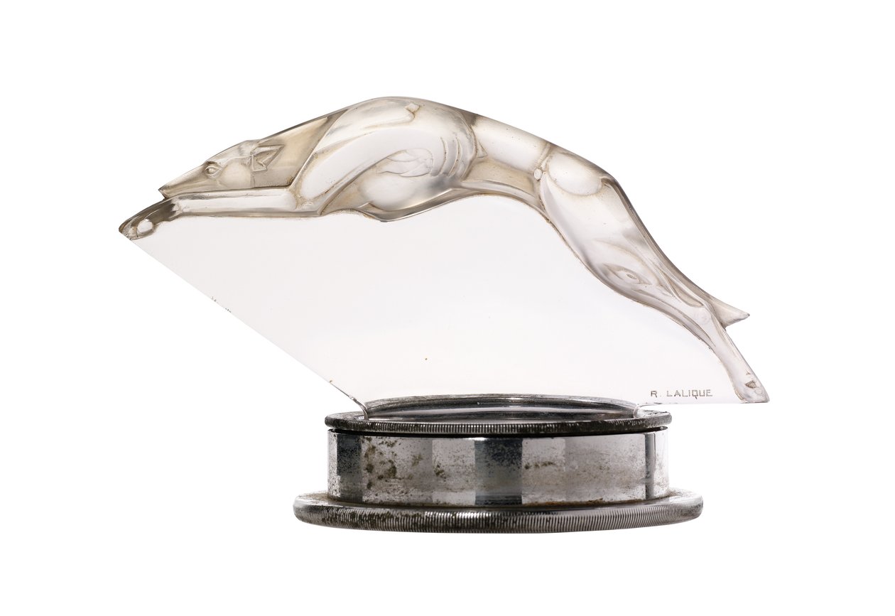 Sjelden Levrier-maskot av Rene Jules Lalique