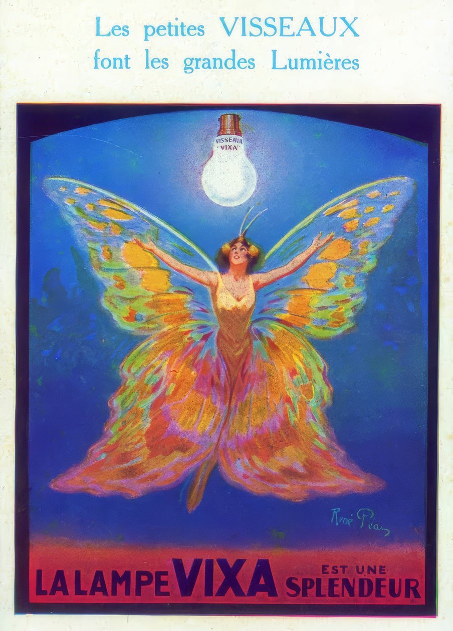 Visseaux-lamper av Rene Pean