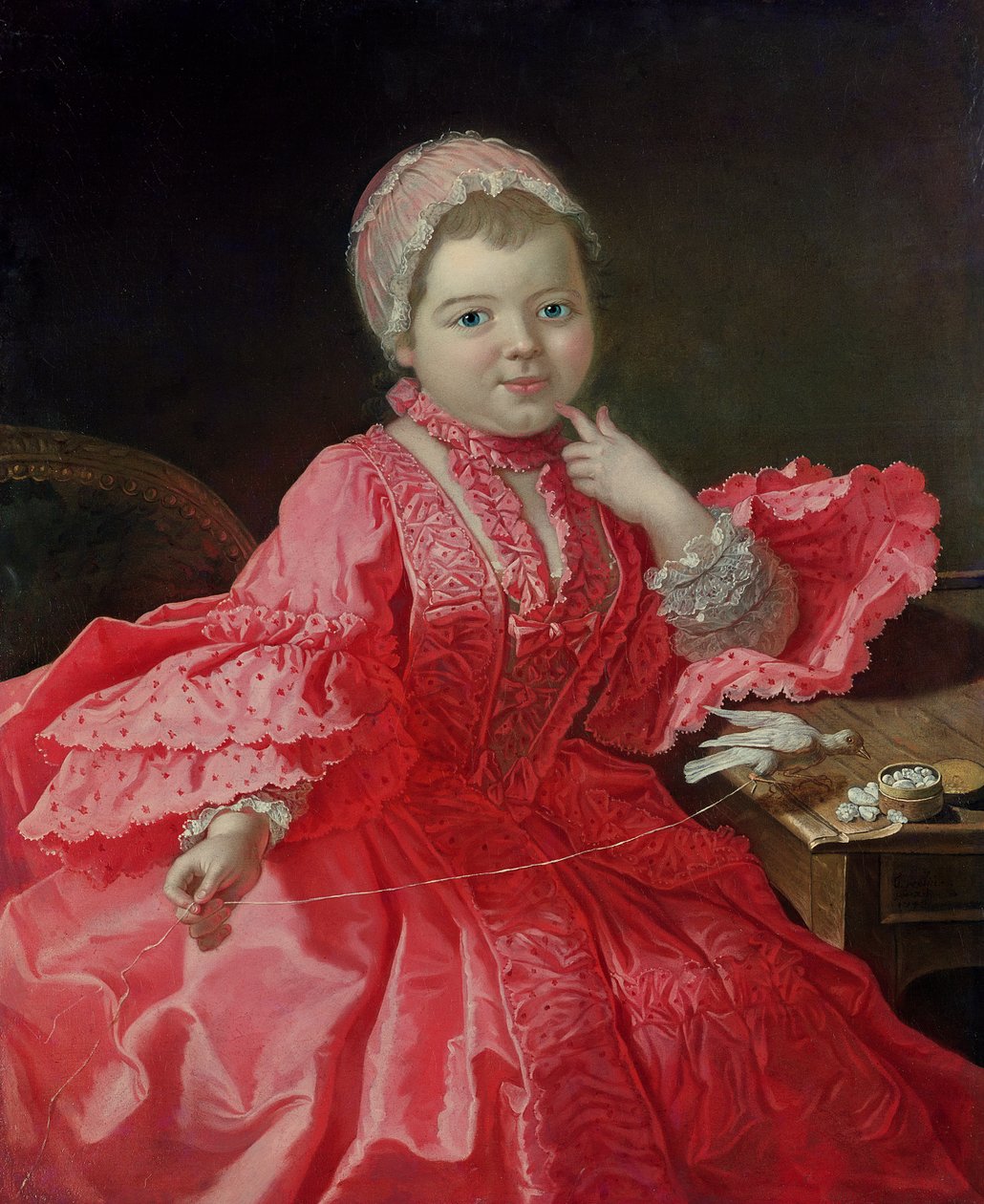 Portrett av et barn, 1700-tallet av Rene Tiercelin