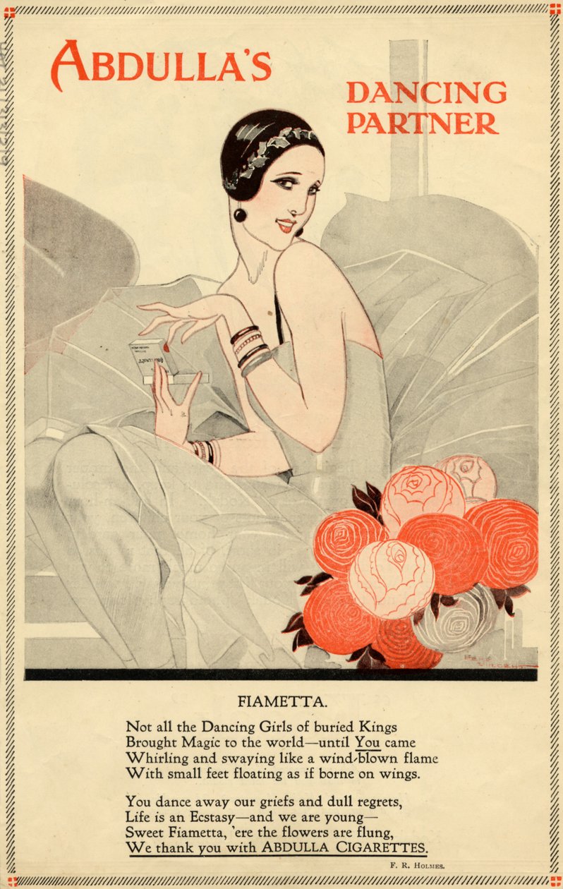 Abdulla-sigaretter, 1920-tallet av Rene Vincent