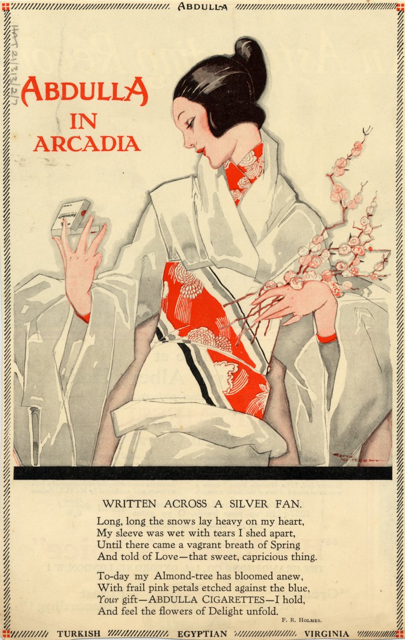 Abdulla-sigaretter, 1920-tallet av Rene Vincent