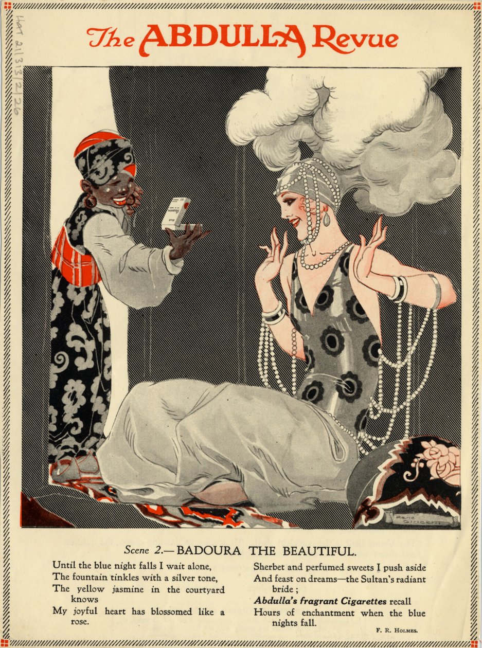 Abdulla-sigaretter, 1920-tallet av Rene Vincent
