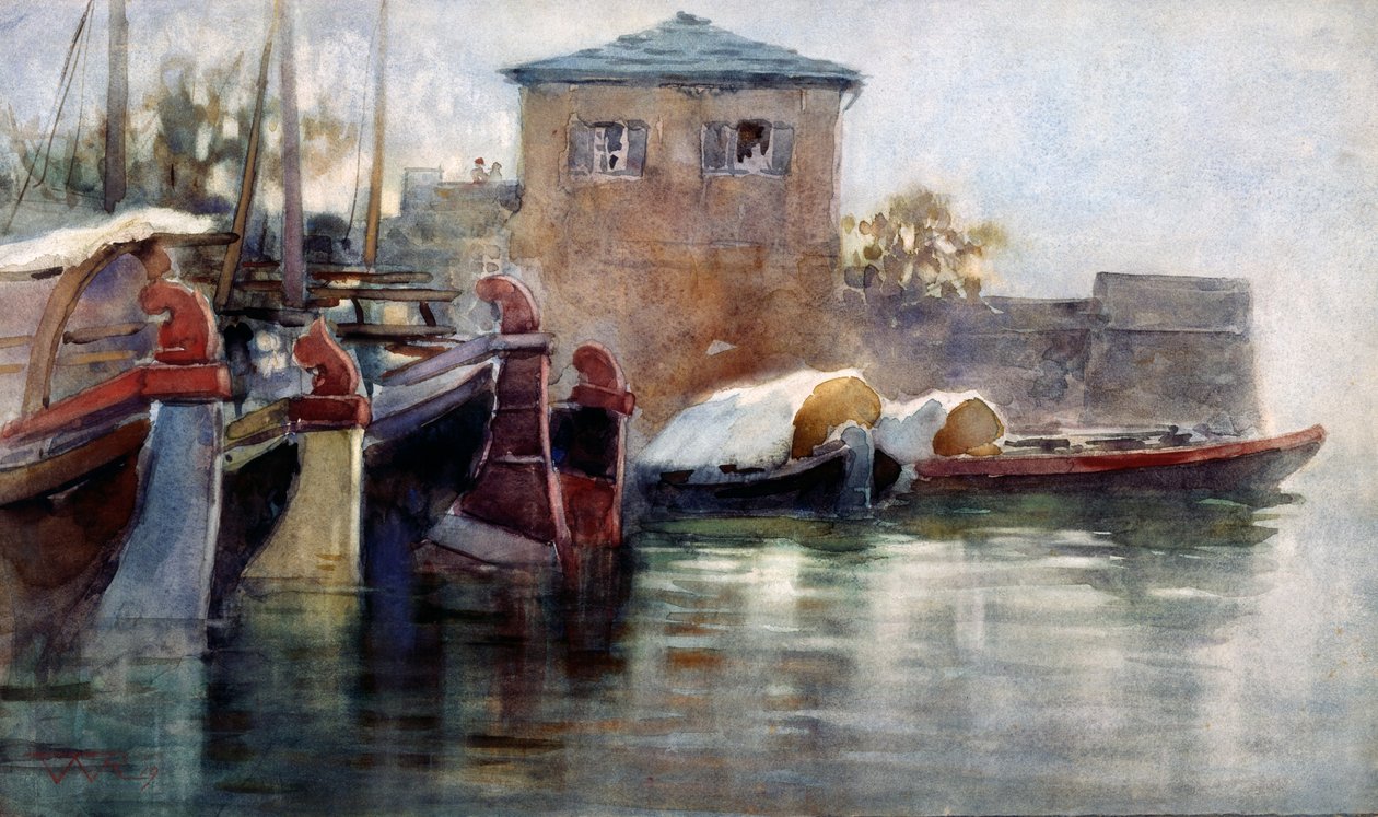 Comballi siesta (brygge ved Comosjøen) av Renzo Weiss