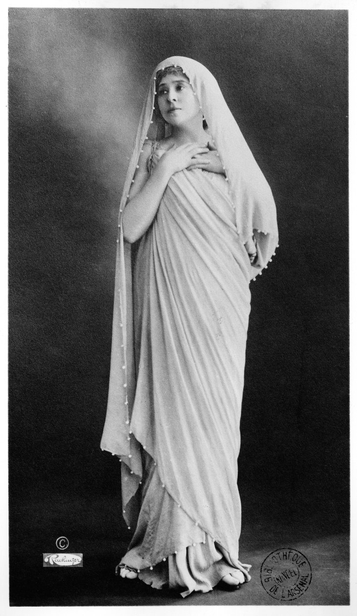 Julia Bartet (1854-1941) i 'Antigone' av Sophocles av Reutlinger Studio